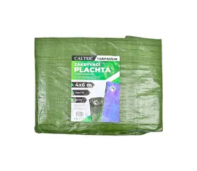 Rulyt Wodoodporna plandeka zielona / Plandeka / 4 x 6 m / 70 g/m2
