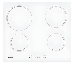 Candy CH64CCW biała / Płyta ceramiczna szklana / 59 cm / 4 strefy / Sterowanie dotykowe