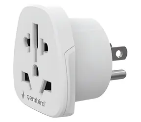 Gembird A-AC-USMINTF / Adapter podróżny / WORLD - USA / 10 A
