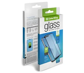 Szkło Colorway Glass 9H FC iPhone 16 Pro Max czarne / Szkło ochronne / Szkło hartowane / Pełne etui