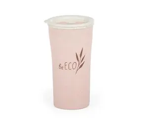 G21 Kubek ekologiczny beECO Latte różowy / 450 ml