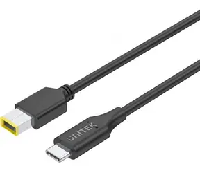 Unitek C14115BK-1.8M czarny / Kabel zasilający / USB-C - DC-in / do laptopów Lenovo / 1,8 m