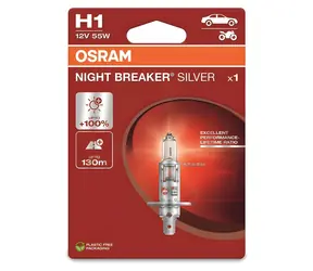 OSRAM H1 STANDARD 12V 55W (64150NBS-1BL) / Żarówka samochodowa / P14,5s / 1 szt.