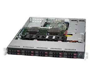 SuperMicro SC116AC10-R706WB3 czarna / Obudowa serwerowa / 1U / WIO / 10x NVMe/SFF / rPS 700W 80+ Platinum