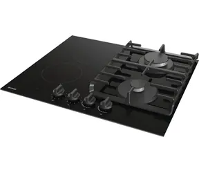 Gorenje GCE691BSC czarny / Płyta grzewcza / Gazowo-elektryczna / 60 cm / 4 palniki / pokrętło