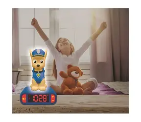 LEXIBOOK Budzik Psi Patrol z podświetlaną figurką / Budzik / Lampka nocna 3D / Funkcja drzemki
