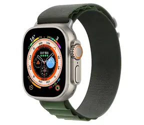 Devia Deluxe Sport5 44/45/49 mm khaki zielony / Pasek do Apple Watch / Nylon / Regulowany