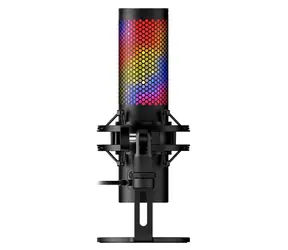 HyperX QuadCast 2 S czarny / Mikrofon stacjonarny / USB-C / Podświetlenie RGB / wyciszanie dotykowe / Kabel 3 m