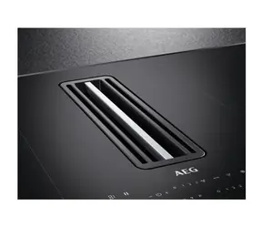 AEG CCE84751CB czarny / Płyta indukcyjna z okapem / 83 cm / sterowanie dotykowe / klasa energetyczna A+