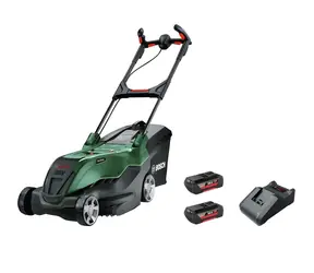 BOSCH AdvancedRotak 36V-40-650 / Kosiarka akumulatorowa / 36 V / Szerokość koszenia 40 cm / Worek 50 l / 2 x 2,0 Ah