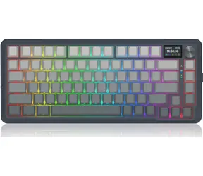 Redragon K708GG-RGB-PRO Flekact szary / Klawiatura gamingowa bezprzewodowa / mechaniczna / Leopard L / RGB