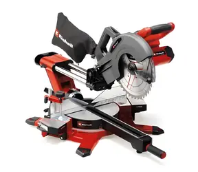 Einhell TE-MS 36/10 L Li-Solo czerwona / Piła ukosowa akumulatorowa / 2x18V / O254 mm / nachylenie 45° / bez akumulatora