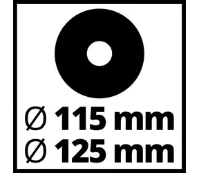 Einhell TS 115/125 / Stojak do cięcia / do szlifierek kątowych 115-125 mm / głębokość cięcia 30 mm