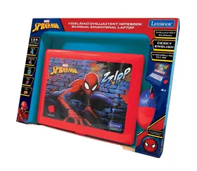 LEXIBOOK Zeszyt edukacyjny Spiderman / CZ/ EN / 124 aktywności / od 4 lat