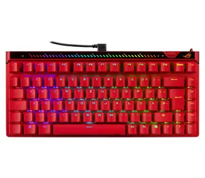 Asus ROG Falchion Ace 75 HE czerwony / Klawiatura gamingowa / mechaniczna / ROG HFX V2 / RGB / Układ DE