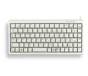 Cherry G84-4100 Kompaktowa biała / Klawiatura / Układ francuski / 86 klawiszy / przewodowa