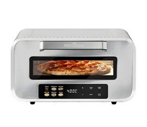 ProfiCook PC-PO 1323 ze stali nierdzewnej / Piec do pizzy / 2100W / średnica 31,5 cm / 400°C / Ekran dotykowy