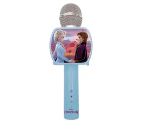 Mikrofon karaoke LEXIBOOK Frozen z uchwytem na telefon / Bezprzewodowy / Zmiana głosu / Regulacja głośności