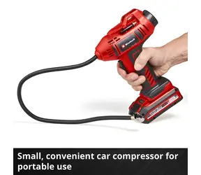 Kompresor akumulatorowy Einhell CE-CC 18 Li-Solo czerwony/czarny / 18 V / 11 bar / 12 l/min / Bez akumulatora