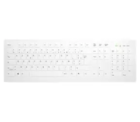 Klawiatura Contour ACTIVE KEY AK-C8112 Wireless biała / Klawiatura bezprzewodowa / Higieniczna / AZERTY / 105 klawiszy / 2,4 GHz / 4X AAA