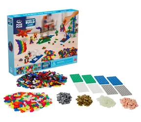 PLUS- Zestaw konstrukcyjny PLUS do nauki budowania Super zestaw / 1200 elementów / 8 mat