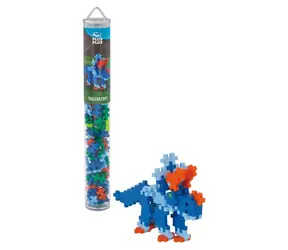 PLUS- Zestaw konstrukcyjny PLUS Triceratops / 100 elementów / Tuba