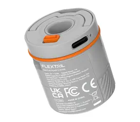 Kapsuła FLEXTAIL AVS szara / Pompka do materaca / Automatyczne pompowanie i spuszczanie powietrza / USB-C
