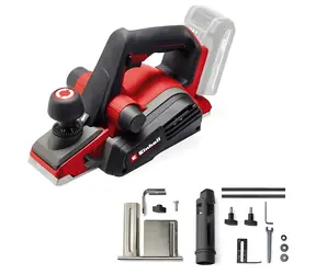 Einhell TP-PL 18/3 Li BL-Solo czerwony/czarny / Strug akumulatorowy / 18 V / szerokość 82 mm / głębokość cięcia 3 mm / Bez akumulatora