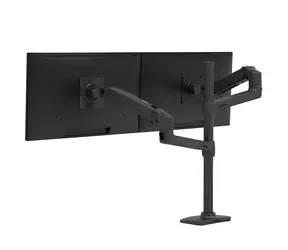 Ramię Ergotron LX Dual Stacking Arm Tall Pole, czarne / Ramię na 2 monitory / do 40" / VESA 100x100 / nośność 20 kg