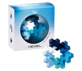 PLUS- PLUS Zabawka sensoryczna Hexel Waterfall / 6 połączonych elementów / Antystresowa / od 3 lat