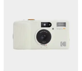 Kodak Snapic A1 biały / Aparat fotograficzny na film / Obiektyw 25 mm / Film 35 mm / Lampa błyskowa
