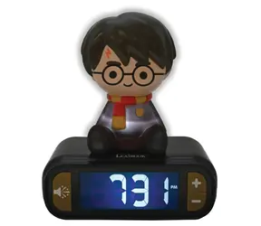 Budzik LEXIBOOK Harry Potter / Lampka nocna / Wyświetlacz podświetlany na niebiesko / Regulowana głośność / Funkcja drzemki