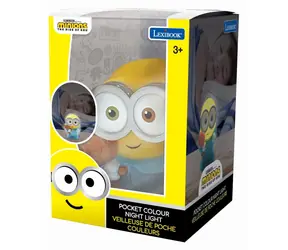 Lexibook 3D Minion Lampka kieszonkowa / Lampka nocna / LED / 4 kolory / 3x LR44