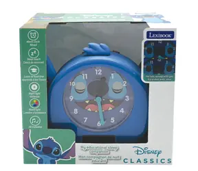 Budzik edukacyjny Lexibook Stitch / Budzik / Trener snu / Lampka nocna / 18 melodii / USB-C