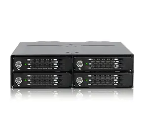 Stacja dokująca Icy Dock ToughArmor MB720M2K-B czarna / obudowa SSD / 4X M.2 NVMe / dysk twardy MiniSAS / zatoka do 5,25"