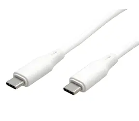 Roline USB-C - USB-C M/M silikonowy biały / Kabel ładujący / 60 W / 1 m