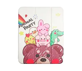 Etui Comma Lingos Animal Party / Etui / do Apple iPad 10. generacji (2022) i iPad 11. generacji (2025) / gniazdo na Apple Pencil