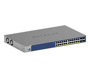 Netgear GS728TX / Przełącznik / 24× 10/100/1000 Mb/s / 4× SFP+ / SMART L2+ / bez PoE