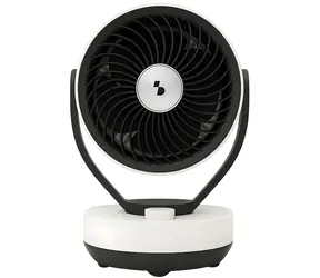 Beper P206VEN261 biało-czarny / Wentylator stołowy /  20 cm / 50 W / 2 prędkości / Pilot zdalnego sterowania