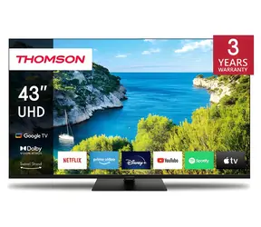 43-calowy Thomson 43UG5C14 / Telewizor / 4K UHD / Google TV / Direct LED