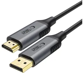 Tech-Protect DisplayPort - HDMI czarny / Kabel / DisplayPort - HDMI / 2 m
