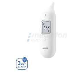 Omron Gentle Temp 533 / Termometr douszny na podczerwień / podświetlany wyświetlacz