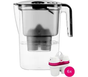 BWT VIDA MEI czarny + 6 filtrów / Dzbanek filtrujący / 2,6 l / mechaniczny wskaźnik wymiany filtra