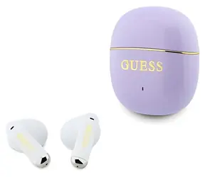 Słuchawki Guess Gold Line Glossy Classic Logo TWS fioletowe / Słuchawki bezprzewodowe / Douszne