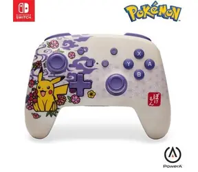 PowerA Enhanced Wireless Controller Pokémon Pikachu Blossom / Wireless Controller for Nintendo Switch