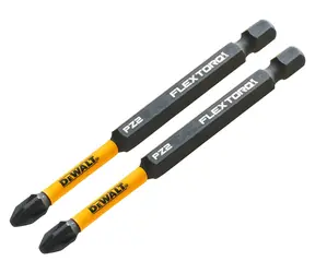 Zestaw bitów udarowych DeWalt Torsion PZ2 / Zestaw bitów / 89 mm / 2 szt.