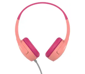 Belkin SOUNDFORM Mini Wired różowe / Słuchawki dla dzieci / Nauszne / Gniazdo 3,5 mm