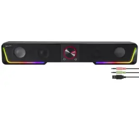 Speed Link GRAVITY RGB czarny / Soundbar / Stereo / Podświetlenie RGB / Bluetooth