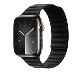 Devia Deluxe Magnetic Fiber czarny / Pasek / Apple Watch 44/45/46 mm / magnetyczny