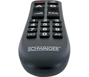 Schwaiger Universal 2w1 / Pilot zdalnego sterowania / uniwersalny / 20 przycisków / bezprzewodowy IR / 2x AAA